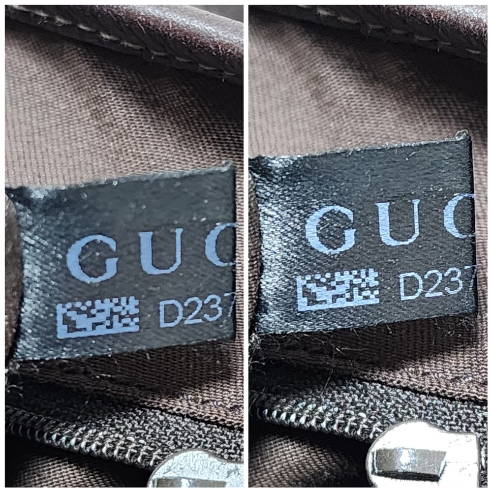 Gucci GG Canvas Abbey Tote Beige/Chocolate Brown - Picture 5 of 14
